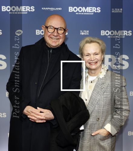 Amsterdam 16 februari 2026
Premiere Boomers met oa Huub Stapel Jennifer Hofman ( zwanger) Renee Fokker Johanna Ter Steege Hans Kesting Serge Henri Valcke ea  in Tuschinski . Renee Soutendijk kwam met man Thed Lensen
