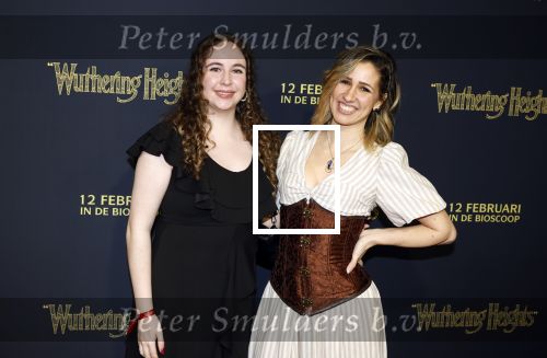 Amsterdam 10 februari 2026
Premiere Wuthering Heights in Tuschinski . 
Rosalie Jansen en Maria luisa v Zwieten