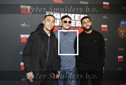 Amsterdam 5 februari 2026
Premiere Vakkenvullers XL in Pathe Noord 
Sergino Dest met vrienden