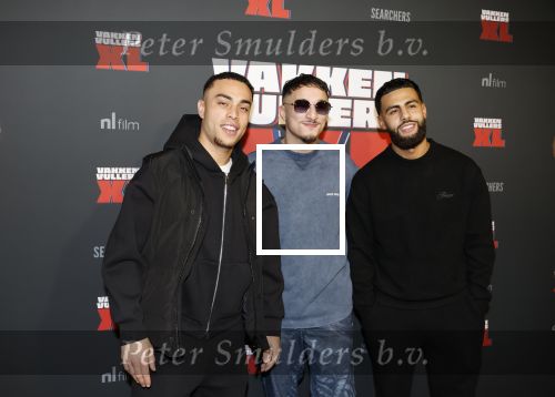Amsterdam 5 februari 2026
Premiere Vakkenvullers XL in Pathe Noord 
Sergino Dest met vrienden