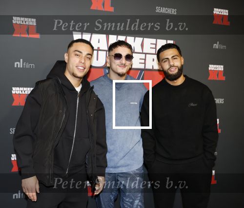 Amsterdam 5 februari 2026
Premiere Vakkenvullers XL in Pathe Noord 
Sergino Dest met vrienden