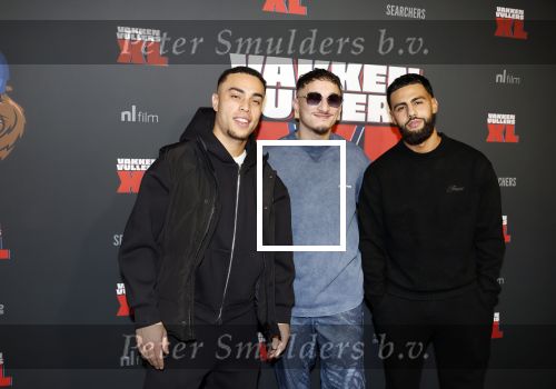 Amsterdam 5 februari 2026
Premiere Vakkenvullers XL in Pathe Noord 
Sergino Dest met vrienden