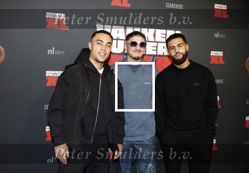 Amsterdam 5 februari 2026
Premiere Vakkenvullers XL in Pathe Noord 
Sergino Dest met vrienden
