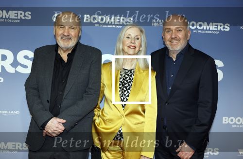 Amsterdam 16 februari 2026
Premiere Boomers met oa Huub Stapel Jennifer Hofman ( zwanger) Renee Fokker Johanna Ter Steege Hans Kesting Serge Henri Valcke ea  in Tuschinski . Theu Boermans