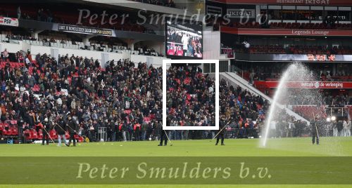 Eindhoven, 1 Februari 2026
Kompetitiewedstrijd PSV-Feyenoord, eindstand 3-0
Thijs v Keulen met kollegas greenkeepers bij PSV-Feyenoord