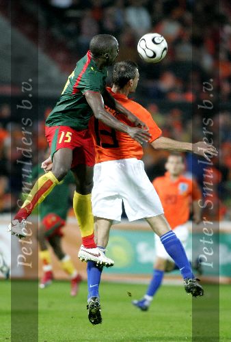 Zaterdag, 27 Mei 2006 Vriendschappelijke interland op weg naar het WK 2006 Nederland-Kameroen, eindstand 1-0
Andre Ooijer
© Foto Jeffrey Derksen