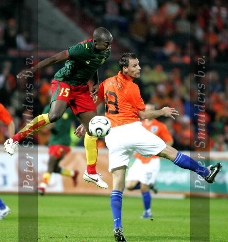 Zaterdag, 27 Mei 2006 Vriendschappelijke interland op weg naar het WK 2006 Nederland-Kameroen, eindstand 1-0
Andre Ooijer
© Foto Jeffrey Derksen