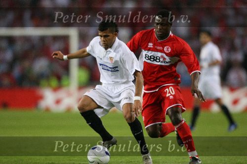 Eindhoven, 10 Mei 2006 Finale UEFA Cup Seizoen 2005/2006 tussen Middlesbrough FC-FC Sevilla, eindstand 0-4
Ayegbeni Yakubu
© Edwin van Zandvoort