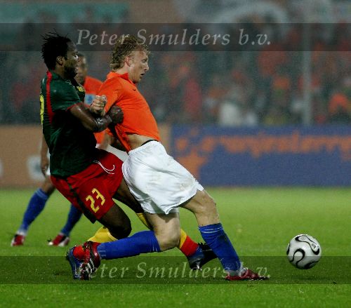 Zaterdag, 27 Mei 2006 Vriendschappelijke interland op weg naar het WK 2006 Nederland-Kameroen, eindstand 1-0
Dirk Kuyt
© Foto Jeffrey Derksen