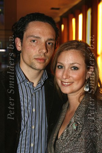 Amsterdam 9 april 2006
Premiere Black Pinocchio in de RAI.
Fabienne de Vries met vriend