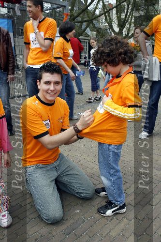 Amsterdam 23 april 2006
Voetballen voor SOS kinderdorpen in Amsterdam.
Jan Smit