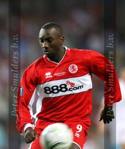 Eindhoven, 10 Mei 2006 Finale UEFA Cup Seizoen 2005/2006 tussen Middlesbrough FC-FC Sevilla, eindstand 0-4
Jimmy Floyd Hasselbaink
© Edwin van Zandvoort