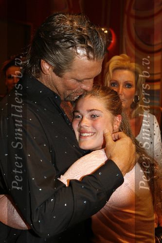 Hilversum 30 april 2006
Dancing with the stars.
John de Wolf met zijn huilende dochter