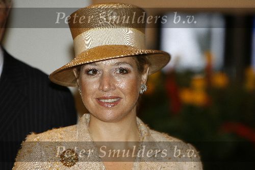 Amsterdam 26 april 2006
Maxima Prins Willem Alexander en de groothertog Hendrik van Luxemburg met zijn vrouw Groothertogin Maria Theresa bezoeken het v Gogh museum.
