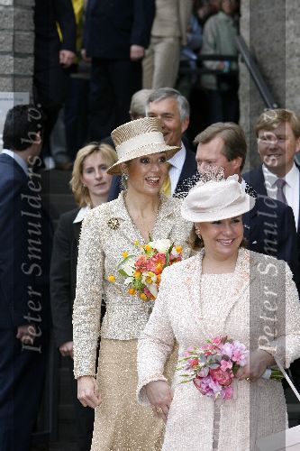 Amsterdam 26 april 2006
Maxima Prins Willem Alexander en de groothertog Hendrik van Luxemburg met zijn vrouw Groothertogin Maria Theresa bezoeken het v Gogh museum.