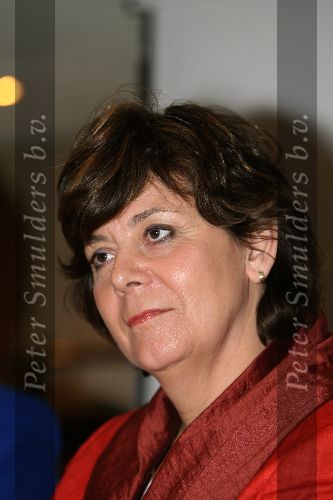 Weert, 13 Mei 2006 Verkiezing nieuwe leider VVD voor 2006
Rita Verdonk tijdens een debat voor de verkiezing van een nieuwe partijleider VVD