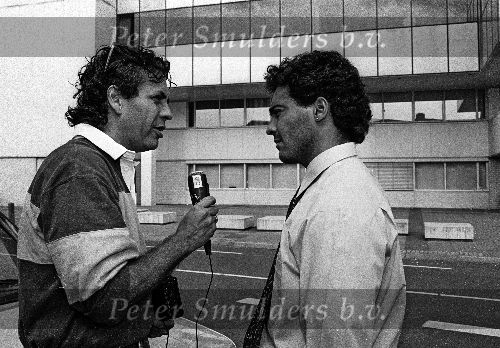 Eindhoven, 24 April 1993 Romario wordt geintervieuwd door Pedro Salazar die toen werkte voor de wereldomroep en later in dienst is getreden als perschef bij PSV