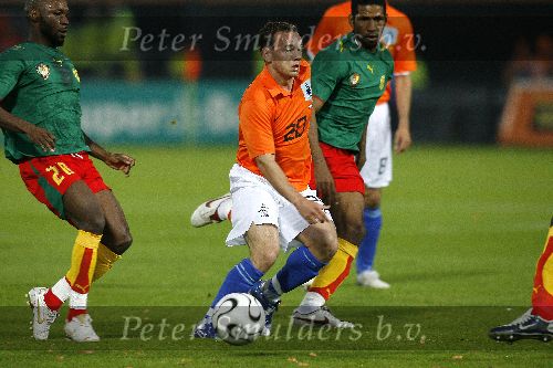 Zaterdag, 27 Mei 2006 Vriendschappelijke interland op weg naar het WK 2006 Nederland-Kameroen, eindstand 1-0
Wesley Sneijder
© Edwin van Zandvoort