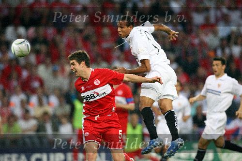 Eindhoven, 10 Mei 2006 Finale UEFA Cup Seizoen 2005/2006 tussen Middlesbrough FC-FC Sevilla, eindstand 0-4
Doelpunt Luis Fabiano
© Edwin van Zandvoort