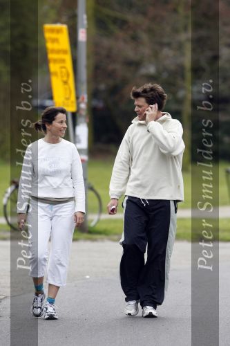 Amsterdam 3 april 2007
Beau v Erven Dorens en zijn vrouw Selly aan het hardlopen in het vondelpark.