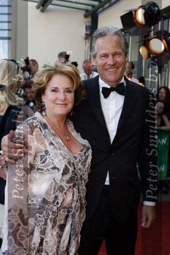 Scheveningen 15 april 2007
Premiere Tarzan in het circus theater.  
Catherine Keyl met vriend Maurits