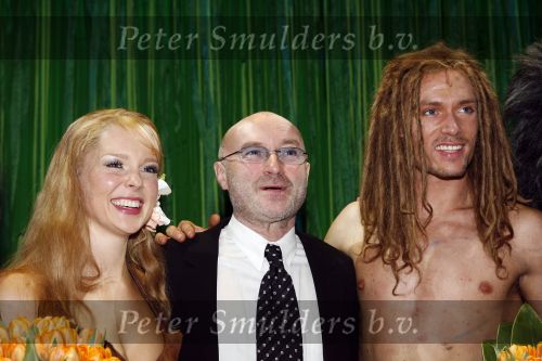 Scheveningen 15 april 2007
Premiere Tarzan in het circus theater. Chantal Janzen Ron Link  en Phil Collins