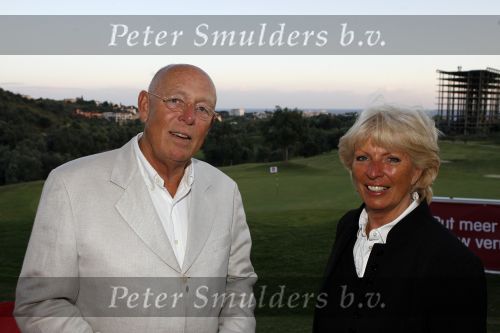 Marbella 27 april 2007
Ciska Peter en Pim ter Linde bij golf wedstrijd van Alex beleggingen.