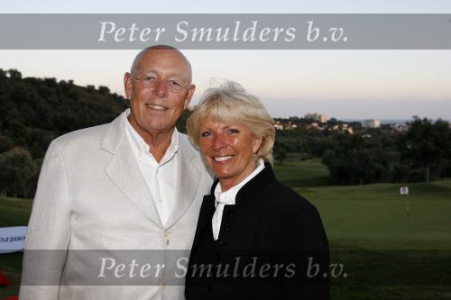 Marbella 27 april 2007
Ciska Peter en Pim ter Linde bij golf wedstrijd van Alex beleggingen.