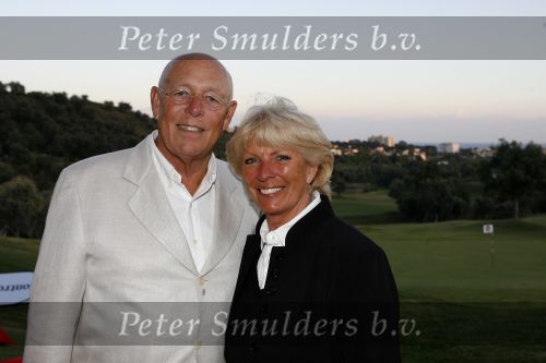 Marbella 27 april 2007
Ciska Peter en Pim ter Linde bij golf wedstrijd van Alex beleggingen.