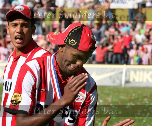 Eindhoven, 29 April 2007 Kampioenswestrijd PSV-Vitesse, eindstand 5-1
Seizoen 2006/2007 Onverwachts landskampioenschap voor PSV doordat de concurrent AZ verloor en Ajax een doelpunt tekort kwam
Eduardo Alcides