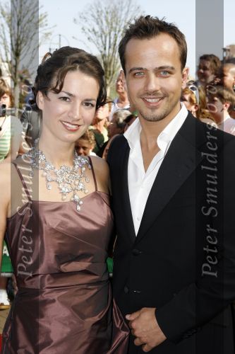 Scheveningen 15 april 2007
Premiere Tarzan in het circus theater.   Geert Hoes met zijn vriendin Manuela