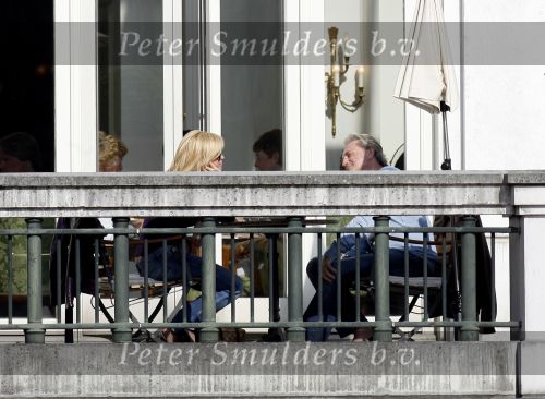 Amsterdam 22 april 2007
Hans en Connie Breukhoven met scooter bij het Amstel Hotel en samen ijsje eten.