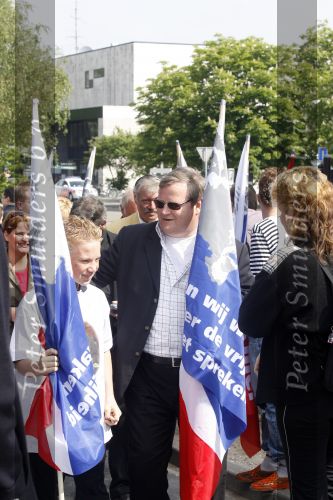 Hilversum 6 mei 2007
Herdenking Pim Fortuyn op het mediapark met oa Hilbrand Nawijn.