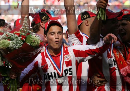 Eindhoven, 29 April 2007 Kampioenswestrijd PSV-Vitesse, eindstand 5-1
Seizoen 2006/2007 Onverwachts landskampioenschap voor PSV doordat de concurrent AZ verloor en Ajax een doelpunt tekort kwam
Ibrahim Afellay