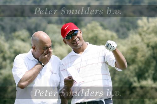 Marbella 27 april 2007
Jack v Gelder en Danny Blind   bij golf wedstrijd van Alex beleggingen.  Celso dos Santos
