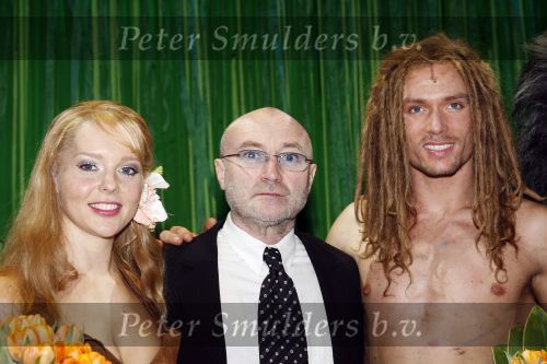 Scheveningen 15 april 2007
Premiere Tarzan in het circus theater. Chantal Janzen Ron Link  en Phil Collins