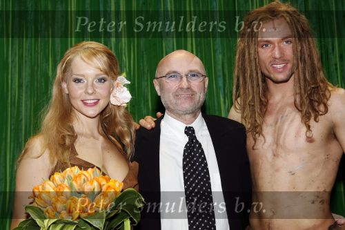 Scheveningen 15 april 2007
Premiere Tarzan in het circus theater. Chantal Janzen Ron Link  en Phil Collins