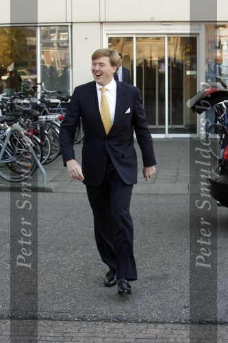Den Haag 11 april 2007
Prins Willem Alexander vertrekt bij het Bronovo ziekenhuis.