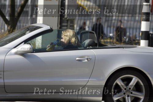 Amsterdam 5 april 2007
Robert Jensen in zijn mercedes Cabrio.