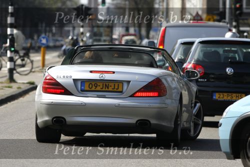 Amsterdam 5 april 2007
Robert Jensen in zijn mercedes Cabrio.