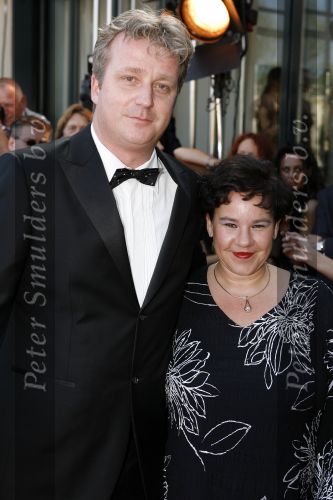 Scheveningen 15 april 2007
Premiere Tarzan in het circus theater. Sharon Dijksma met man
