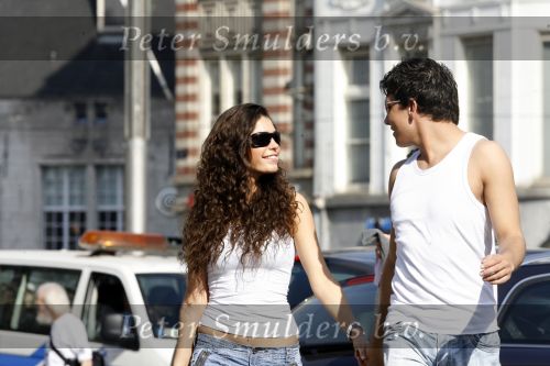 Amsterdam 14 april 2007
Jan Smit en Yolanthe Cabau v Kasbergen hand in hand op straat in Amsterdam.