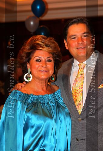 Noordwijk, 2 Mei 2010 Hotel van Oranje, Feest Gerard Joling t.g.v.
het 25 jaar artiesten jubileum
Christine Kroonenberg met Bram Mol
Foto Peter Smulders BV