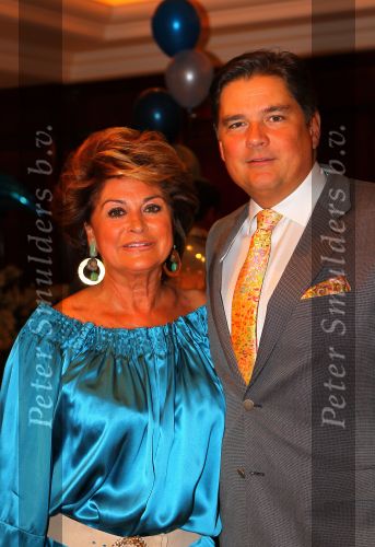 Noordwijk, 2 Mei 2010 Hotel van Oranje, Feest Gerard Joling t.g.v.
het 25 jaar artiesten jubileum
Christine Kroonenberg met Bram Mol
Foto Peter Smulders BV