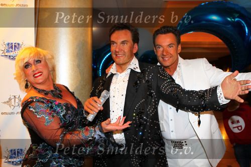 Noordwijk, 2 Mei 2010 Hotel van Oranje, Feest Gerard Joling t.g.v.
het 25 jaar artiesten jubileum
Gerard Joling met zijn vriendin Karin Bloemen
Foto Peter Smulders BV