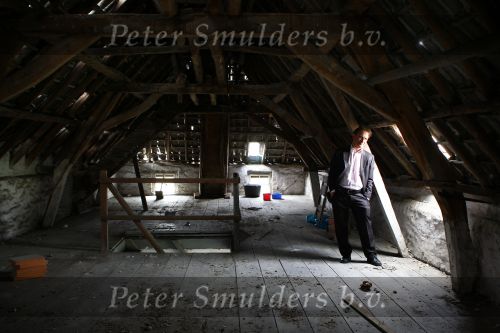 Huissen, 22 April 2010
Johan Vlemmix in zijn Horror-huis, Spookhuis
Foto Peter Smulders BV