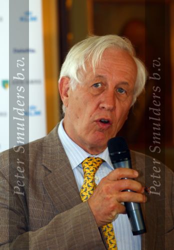 Hilversum 26 April 2010 Persconferentie Dutch Open KLM Open GOLF
Piet Leguit van de Hilversumsche Golfclub
Foto Peter Smulders BV