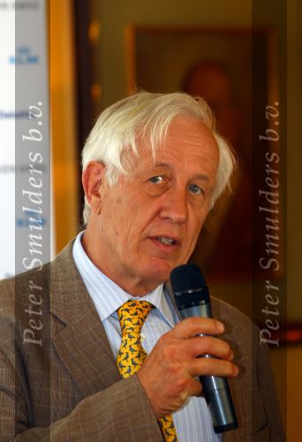 Hilversum 26 April 2010 Persconferentie Dutch Open KLM Open GOLF
Piet Leguit van de Hilversumsche Golfclub
Foto Peter Smulders BV
