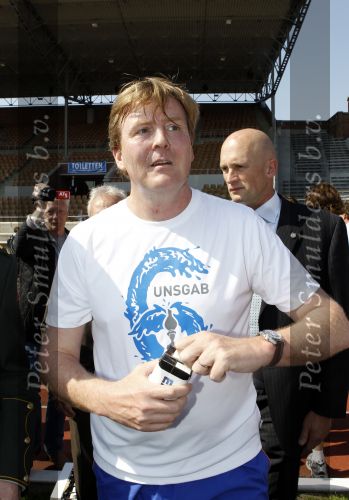 Amsterdam 18 april 2010
Prins Willem Alexander neemt deel aan Run for water vanuit het Olympisch stadion.
Peter Smulders bv