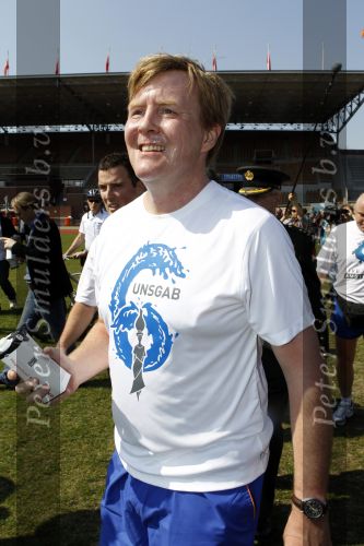 Amsterdam 18 april 2010
Prins Willem Alexander neemt deel aan Run for water vanuit het Olympisch stadion.
Peter Smulders bv